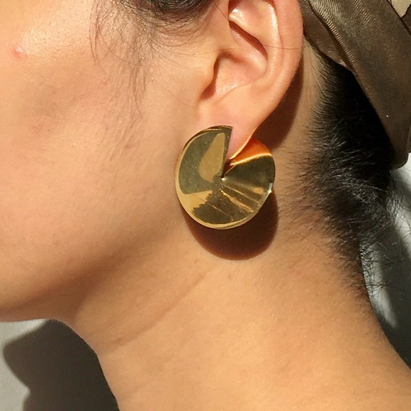 THE PAPERCUT DISC EARRING - Picture 3 of 5